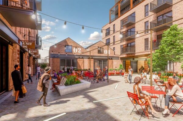 An artist's impression of how the new development on Pentrebane Street could look