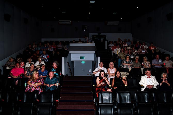 The film screening at Maxime Cinema, Blackwood