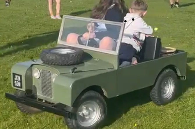 The stolen toy Land Rover was a Christmas present