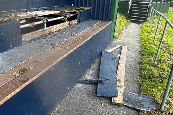 Bargoed RFC has been subject to vandalism for a long time according to the club