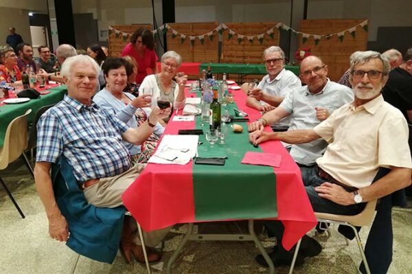 Cllr Colin Mann, left, with fellow twinning association members during their trip to Brittany
