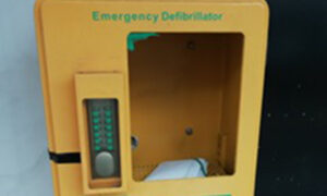 This is the fourth time the defibrillator on Blackwood High Street has been vandalised