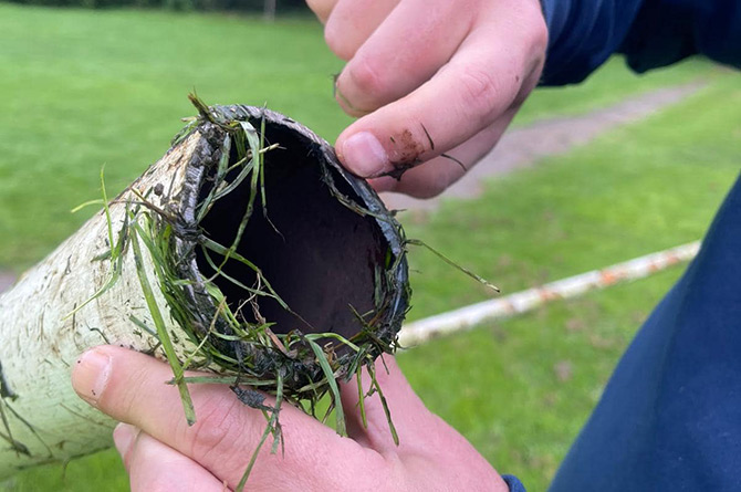 Fleur De Lys Football Club claim their goal posts were cut down by an angle grinder