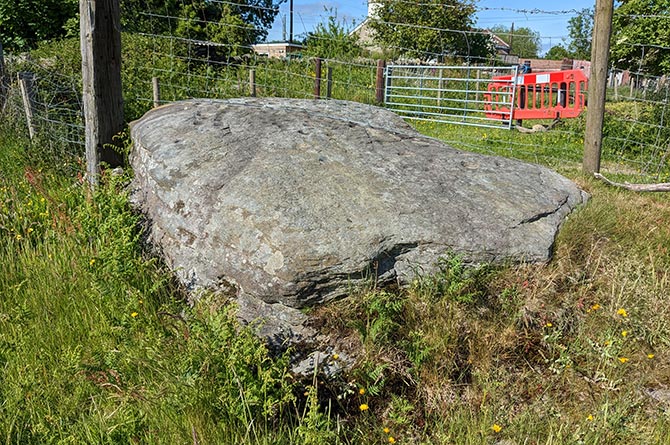 The recently-verified cupmarked stone in Llanfabon