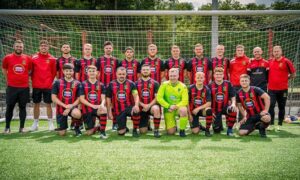 The Nelson Cavaliers' first team play in Division One East of the South Wales Alliance League