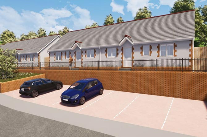 An artist's impression of how the proposed bungalows could look