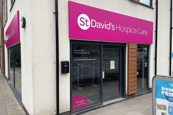 St David's Hospice is set to open its new charity shop in Machen this month