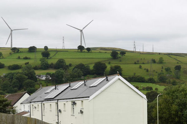 How the proposed wind farm would look from Alexandra Terrace, Senghenydd