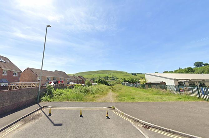 The proposed access to the former Windsor Colliery housing development
