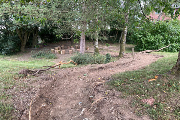 How Blackwood Primary School's 'secret garden' looked before its revamp