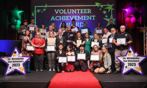 Volunteers from all over Caerphilly were recognised at the awards