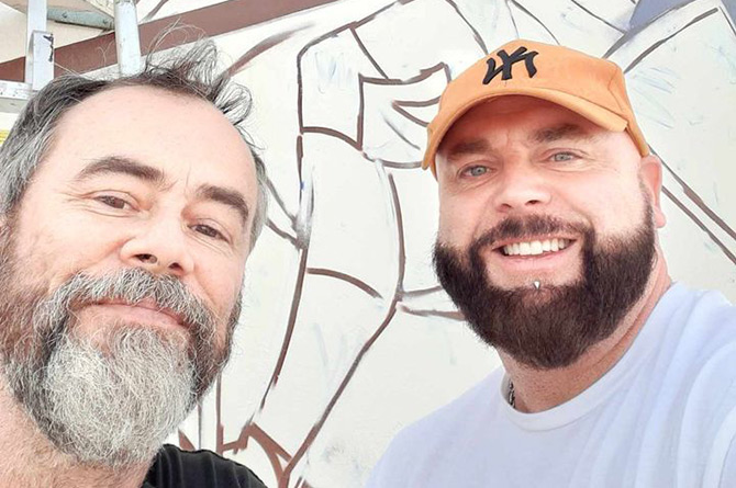 Paul Shepherd, left, and the project's founder Matt Dey