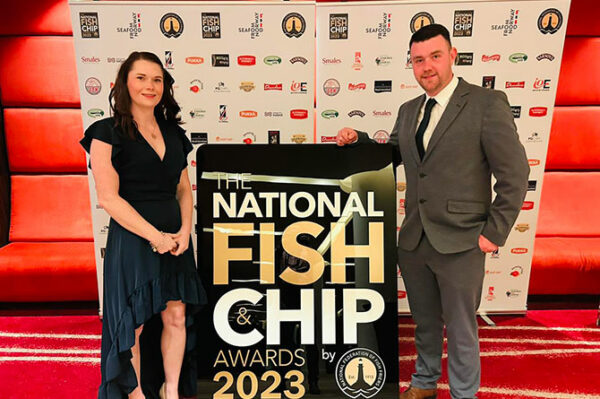 Kimberly and Ryan Hughes at the awards earlier this year