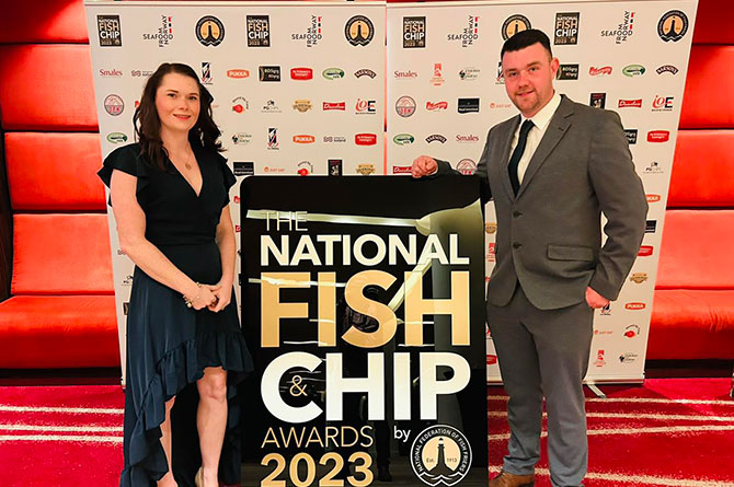 Kimberly and Ryan Hughes at the awards earlier this year