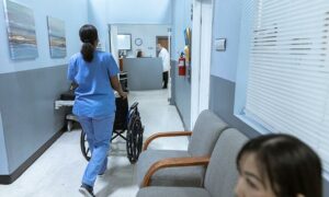 hospital stock image