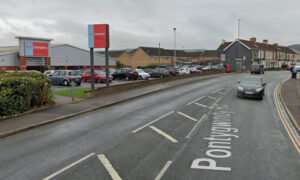 The assault took place on Pontygwindy Road, near Home Bargains