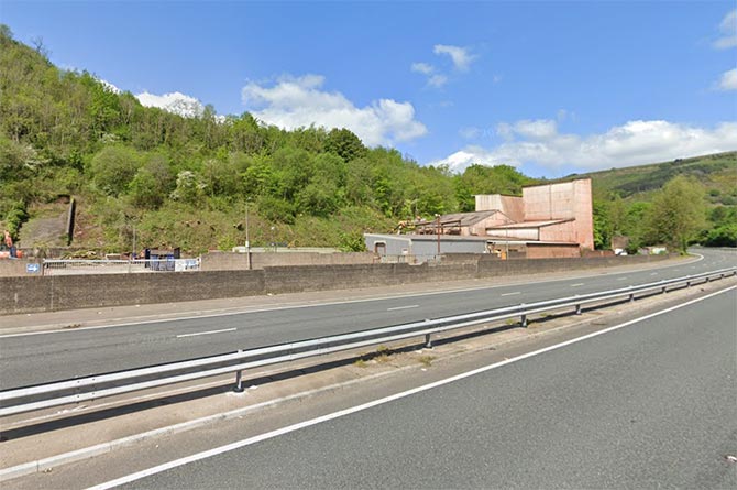 The incident happened on the A467 Risca bypass