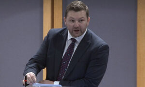 Conservative MS Samuel Kurtz speaking in the Senedd