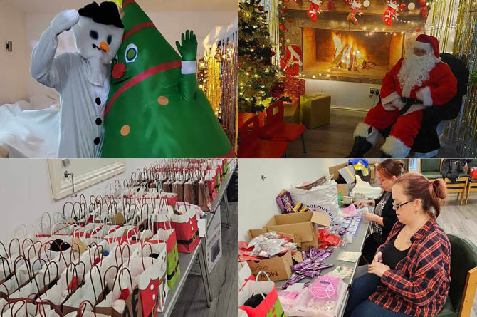 Volunteers came together to organise a Santa's Grotto in Senghenydd