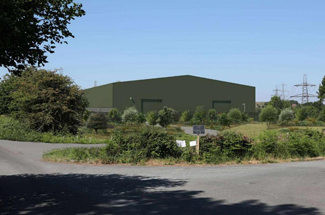 Artist impression of the new structure in Llanfabon