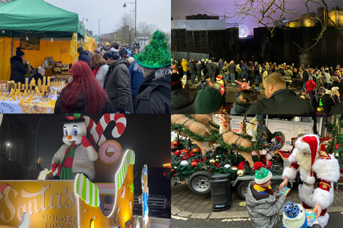 Caerphilly's winter food and craft fair was held on December 2