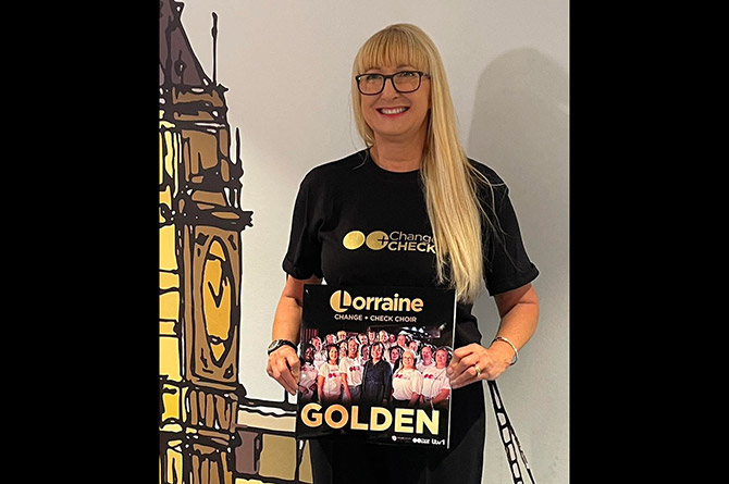 Debra Martin, from Pontllanfraith, is involved in the Change+Check choir