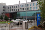 The entrance to the Grange University Hospital