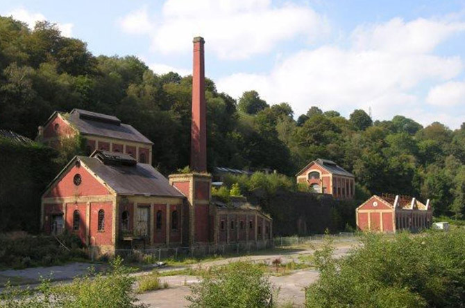 Buildings at Navigation Colliery in Crumlin are among those most at risk.