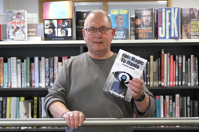 Author Arthur Hutt hopes to re-launch his book in May