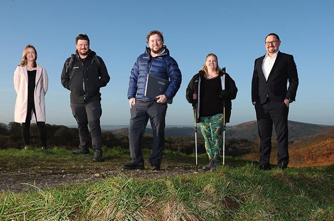 From left: Bethan Bannister of British Business Bank; EverTrek's Dave Carptenter, Andy Moore, and Jen Hall, and Foresight's John Cordrey