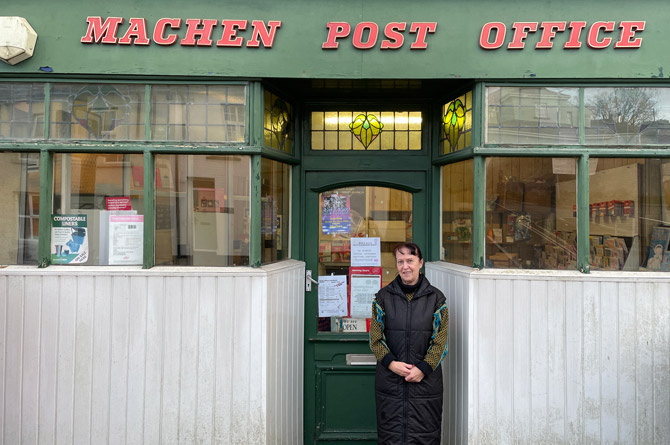 Lynne Greenhaf has been working at Machen post office since 1981