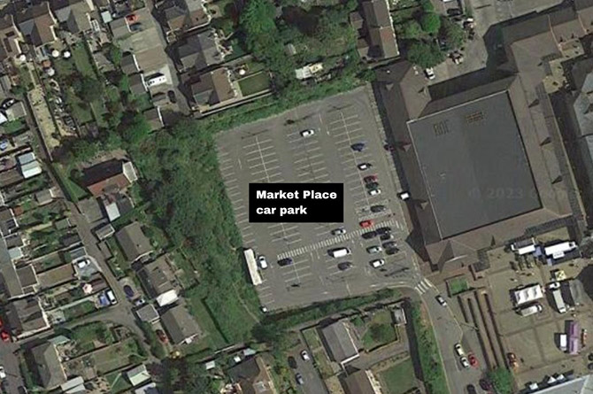 Market Place car park in Blackwood