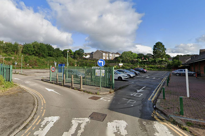 Market Place car park in Blackwood