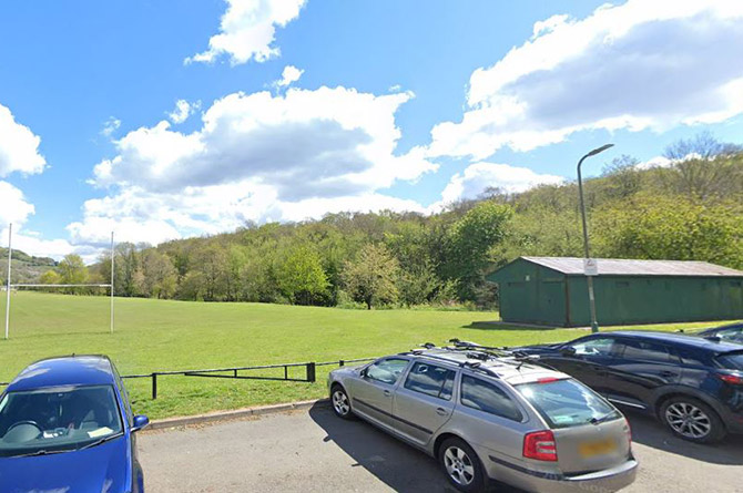 Police are appealing after an attempted break-in at a building on Risca Rugby Grounds