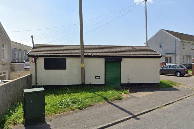 The former barber shop on Heol Edward Lewis, Gelligaer
