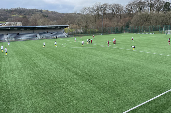 Caerphilly Athletic battled back to 1-1 but conceded late on to lose their first game in five