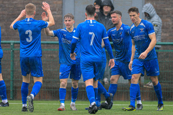 Two goals from Gareth Tedstone were enough to send the Bluebirds through 