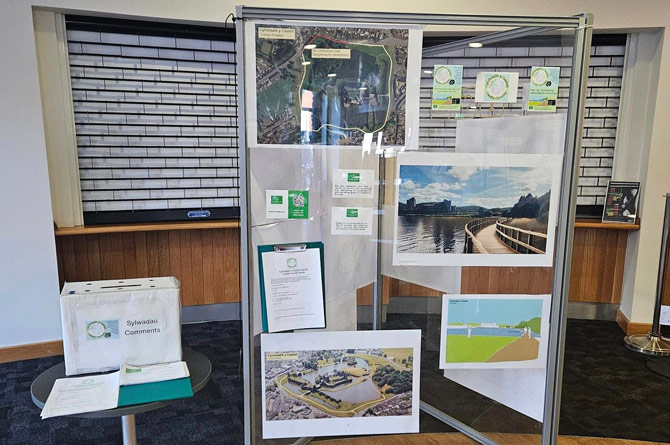 The exhibition in Caerphilly Library 