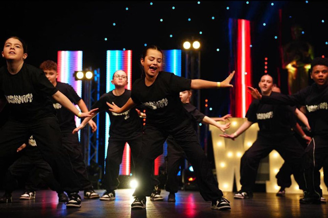 Children of all ages perform at the club in Blackwood