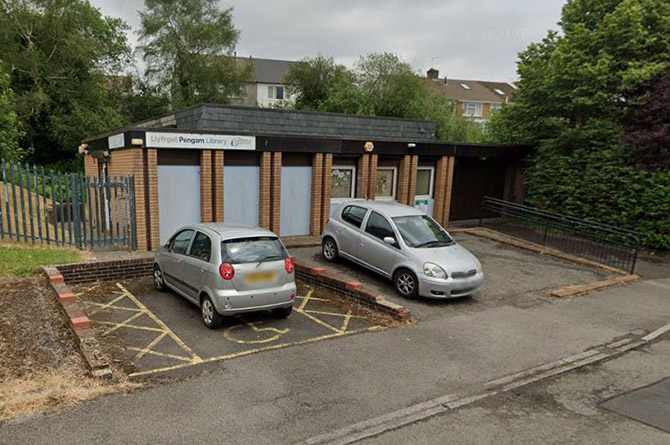 Pengam Library is being refurbished