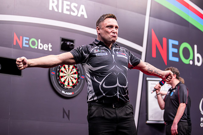 Gerwyn Price reached the International Darts Open final in Germany