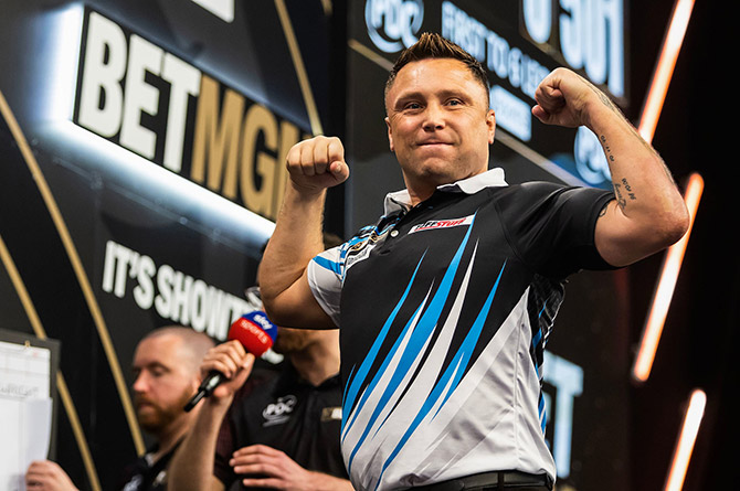 Gerwyn Price reached the Premier League Darts final on Night Ten in Manchester
