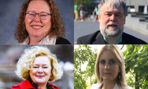 From top left clockwise: Donna Cushing, Mike Hamilton, Hannah Jarvis, and Jane Mudd
