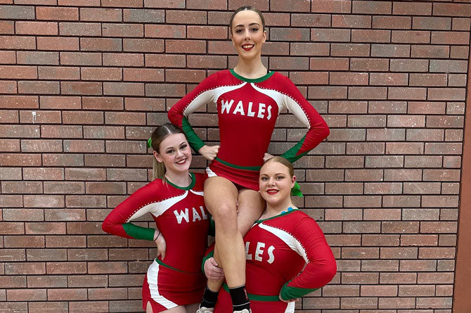 Ruby Holifield, left, will compete at her first ever cheer world championships this April