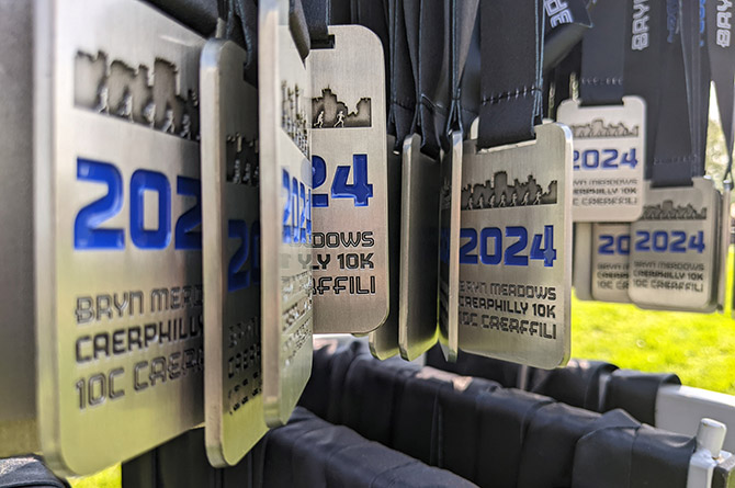 Caerphilly 10k 2024 medals