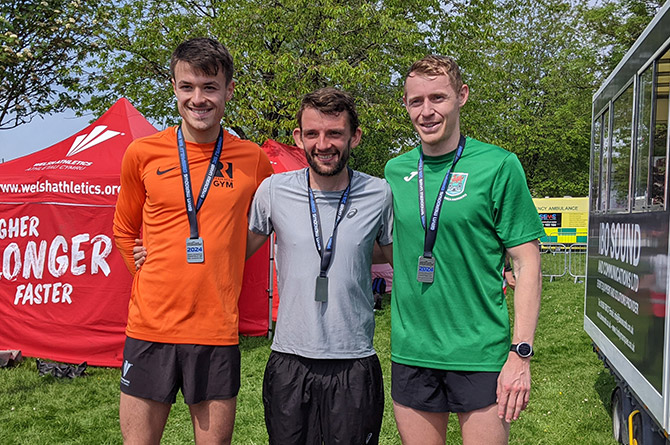 From left: Benjamin Reynolds, Dewi Griffiths, and Jonathan Butler