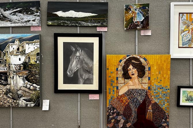 Some of the artwork is up for sale 