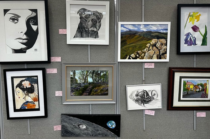The work is currently displayed at the Twyn Community Centre