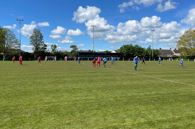 Trethomas Bluebirds travelled to Caldicot Town knowing they were just two wins away from the title