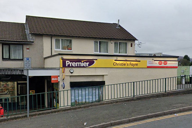 Christies Fayre shop in Merchant Street, Pontlottyn, pictured in November 2021